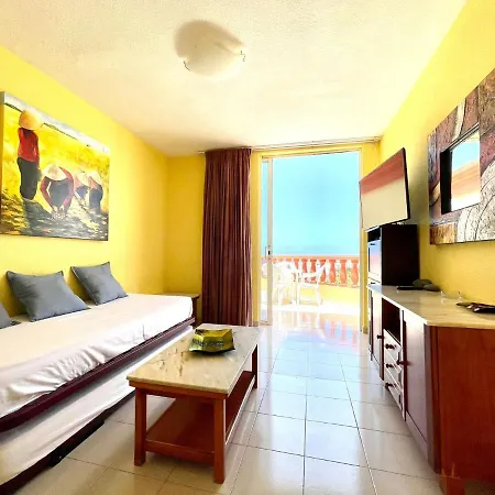 Oceano Y Sol, Bonito Apartamento En Tenerife Sur Con Wifi Gratis En Zonas Comunes, Playa *